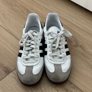 Adidas Sambas White and Black Sneakers